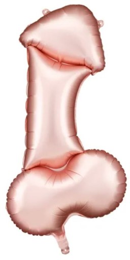 BALON FOLIOWY PENIS WIECZÓR PANIEŃSKI ROSE GOLD 112cm