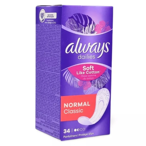 ALWAYS wkładki higieniczne 34 szt NORMAL CLASSIC