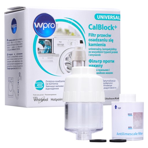 Filtr zmiękczający wodę do pralki WPRO CALBLOCK +