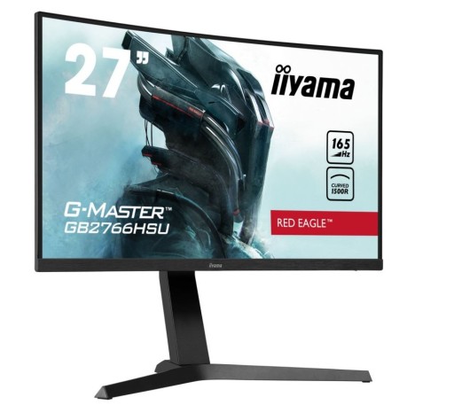 IIYAMA Monitor 27 cali GB2766HSU-B1 VA 165HZ 1500R DP HDMIx2 USB FreeSync