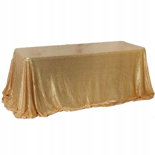OBRUS CEKINAMI 130x300CM NA ŚLUB IMPREZA