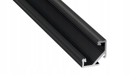 PROFIL ALUMINIOWY NAROŻNY typ C CZARNY do LED 2m