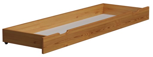 SZUFLADA SOSNOWA DREWNIANA pod łóżko 198cm olcha