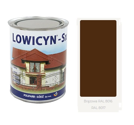 LOWICYN SX 5l dach ocynk BRĄZOWY RAL 8016 Połysk