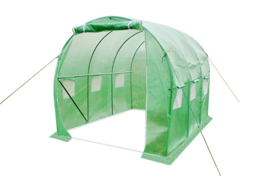 Tunel foliowy Szklarnia Ogrodowa 10 m² 400 x 250 cm zielony