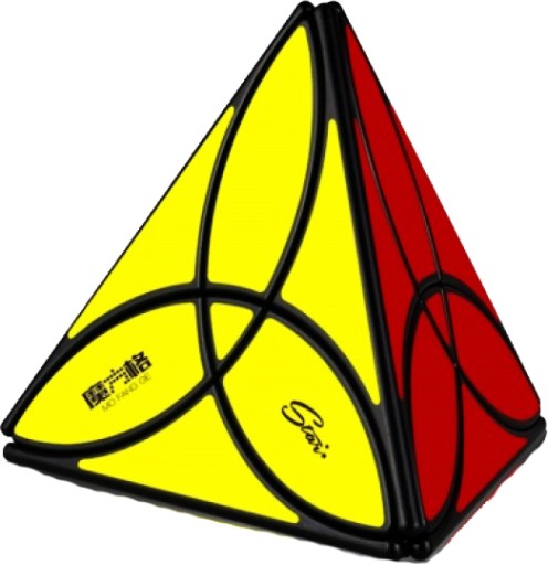 ORYGINALNA KOSTKA QiYi Clover Pyraminx + PODSTAWKA