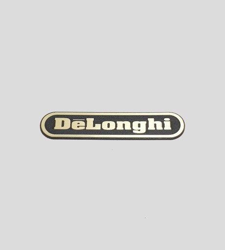 DELONGHI naklejka emblemat 60 x 12 mm*ZŁOTA
