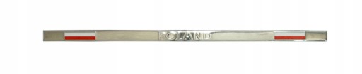 EMBLEMAT NA TABLI. REJEST. CHROM POLAND ALU LUSTRO