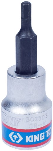 Nasadka 3/8 BIT KOŃCÓWKA HEX IMBUS 3mm KING TONY