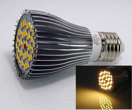 ŻARÓWKA DO ROŚLIN LED GROW BIAŁA FULL SPECTRUM 40W