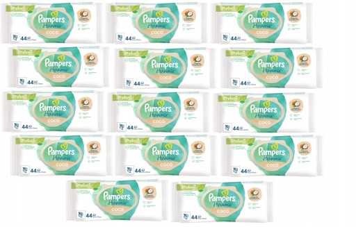Chusteczki Pampers Harmonie Coco 14 x 44 sztuki kokos