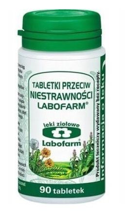 Labofarm tabletki niestrawność wzdęcia 90 tabl