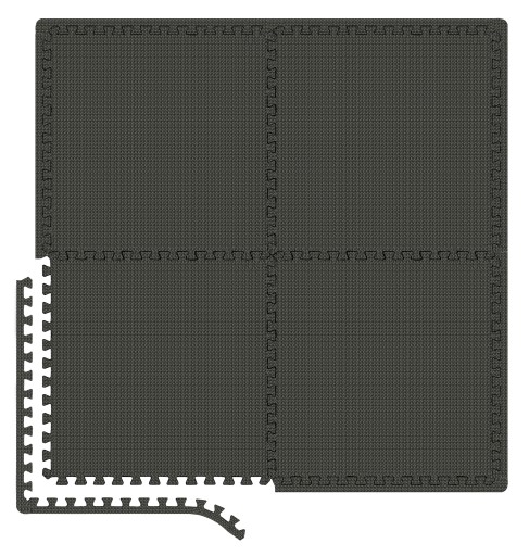 Mata puzzle ochronna piankowa do ćwiczeń 4szt