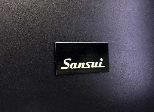 Logo Sansui 30 x 15 mm Metal samoprzylepne