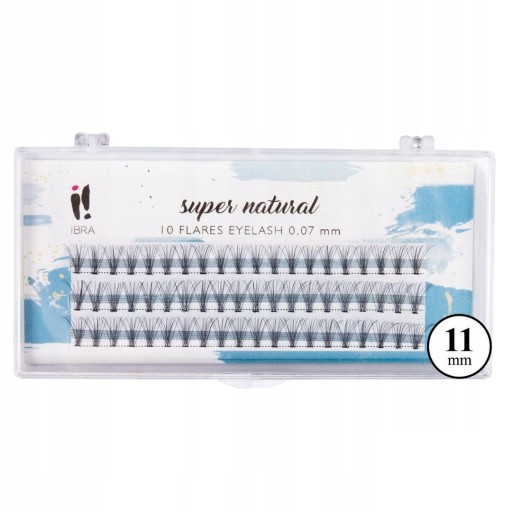 Kępki rzęs super naturals 0,07-C-11mm IBRA Makeup
