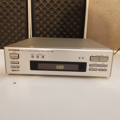 Tuner radiowy cyfrowy Onkyo T-411RDS srebny sprawny 100%