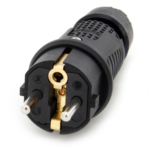 WTYCZKA GUMOWA HERMETYCZNA 230V 16A UNI-SCHUKO