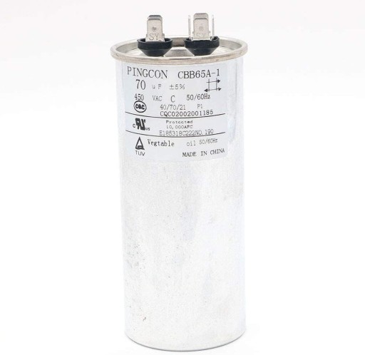 Silnik kondensatora 70uF CBB65 pracuje dla klimatyzatora 450VAC SH