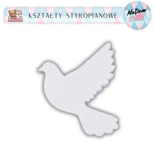 Baza Gołąb Ślub 45 cm styropian, MaDam Creative