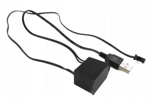 INVERTER 12V PRZETWORNICA ŚWIATŁOWODU EL WIRE USB