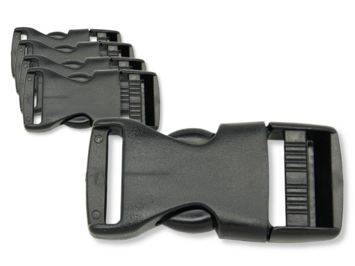 Klamra plastikowa, zatrzaskowa 25mm: Komplet 5 szt
