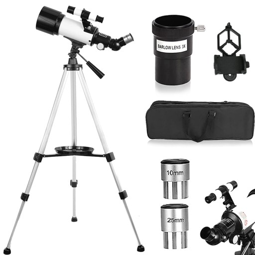 TELESKOP ASTRONOMICZNY DLA DZIECI I POCZĄTKUJĄCYCH LUNETA + ADAPTER