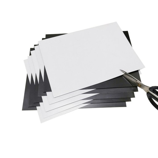 FOLIA MAGNETYCZNA ARKUSZ A4 BIAŁA PVC 0,4mm 10SZT