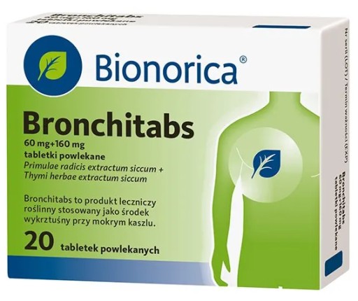 Bronchitabs 20 tabletek Lek na Kaszel