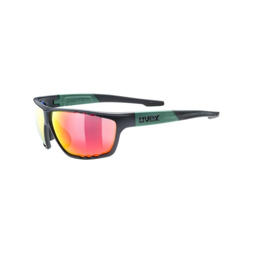 Okulary sportowe Uvex Sportstyle 706 black-moss mat