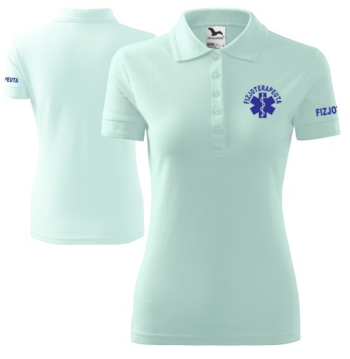 Koszulka POLO damska medyczna FIZJOTERAPEUTA dla Fizjoterapeuty XL