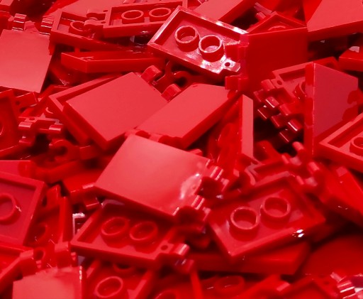 Lego 30350b Tile 2x3 with Clip Red 10szt. NOWE