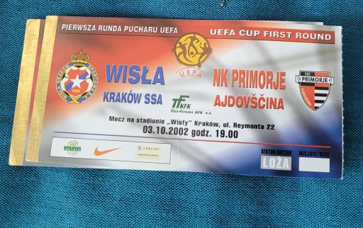 bilet Wisła Kraków - NK Priomorje