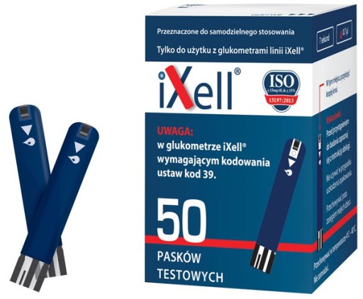 iXell Paski do pomiaru glukozy 50sztuk