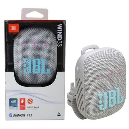 ORYGINALNY GŁOŚNIK BLUETOOTH JBL WIND 3S BEZPRZEWODOWY WODOODPORNY SZARY