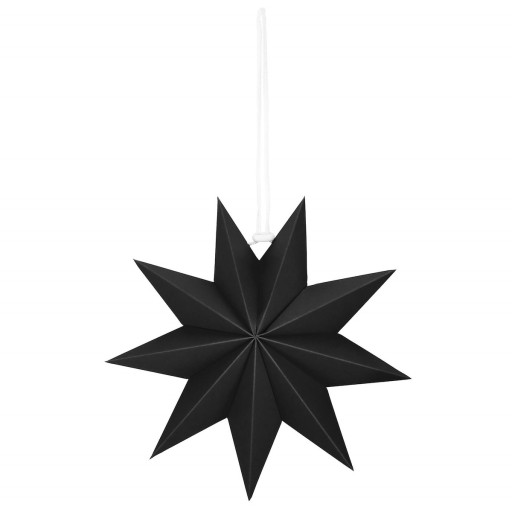 GWIAZDA PAPIEROWA ŚWIĄTECZNA OZDOBA CZARNA 3d 30cm
