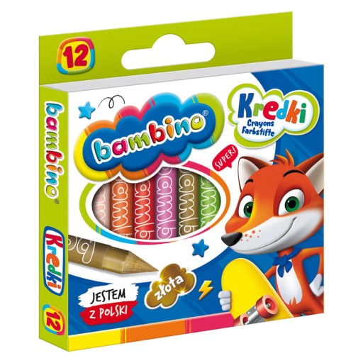 KREDKI ŚWIECOWE BAMBINO 12 SZT
