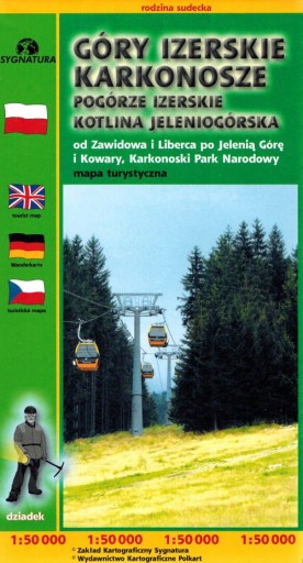 GÓRY IZERSKIE KARKONOSZE MAPA TURYSTYCZNA 1:50 000 SYGNATURA
