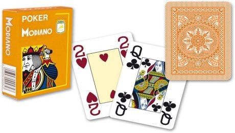 KARTY DO GRY MODIANO 100% PLASTIK JUMBO POKER LUX