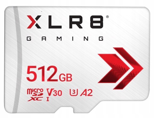Karta pamięci SDXC XLR8 GAMING PNY 512GB U3 A2 V30 P-SDU512V32100XR-GE