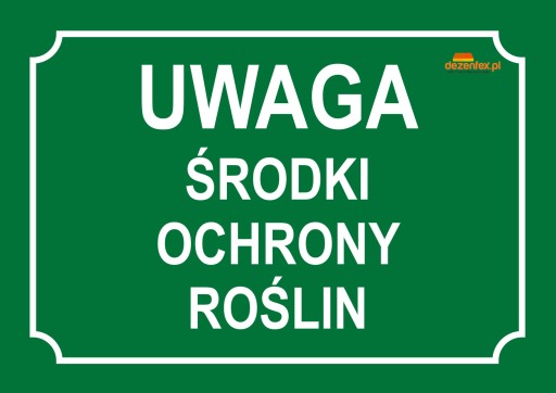 Nr. 21 ŚRODKI OCHRONY ROŚLIN (zielone) TABLICA