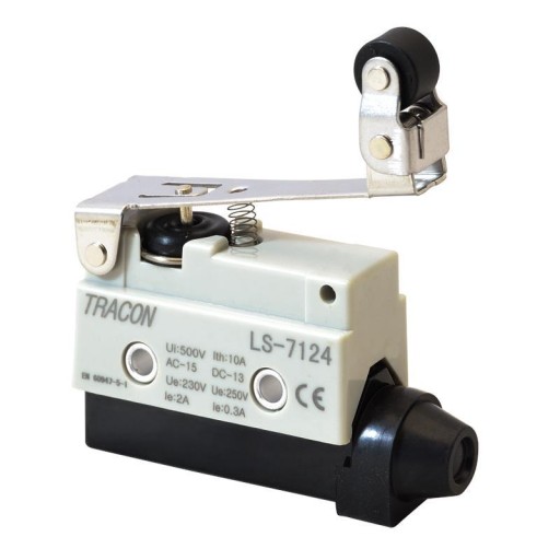 Łącznik krańcowy z dźwignią i rolką LS7124 Tracon