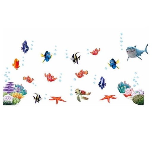 Dna morskiego ryby Bubble NEMO naklejka ścienna