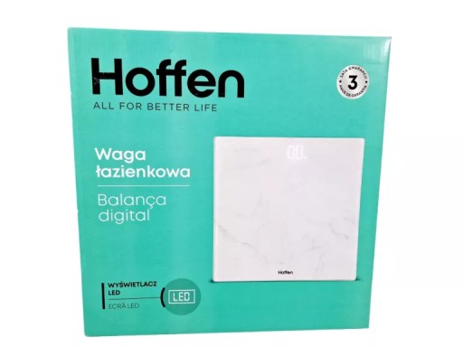 HOFFEN | WAGA ŁAZIENKOWA Z WYŚWIETLACZEM | BS-4049-M