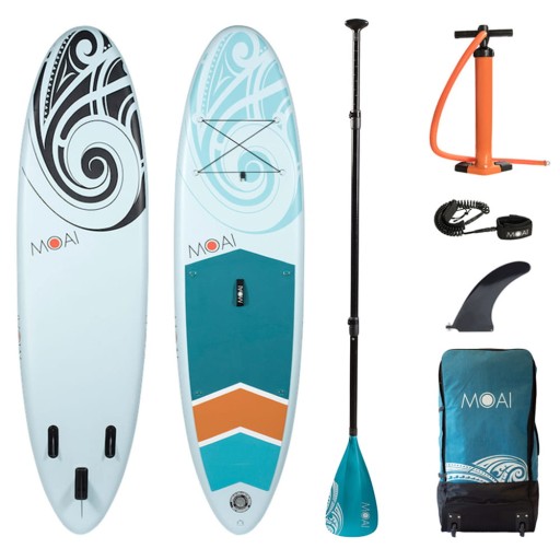 DESKA SUP POMPOWANA MOAI 320 CM WIOSŁO FIBERGLASS