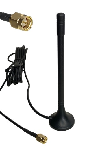 Antena GSM 3G LTE 2dBi pionowa MAGNES wtyk SMA X16