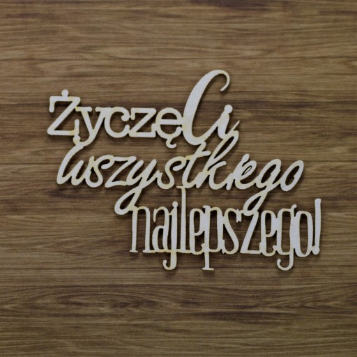 scrapki, tekturki, tekturka Życzę Ci....