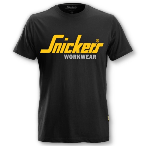 KOSZULKA T-SHIRT SNICKERS EXCLUSIVE LINE BAWEŁNIANA CZARNA MĘSKA