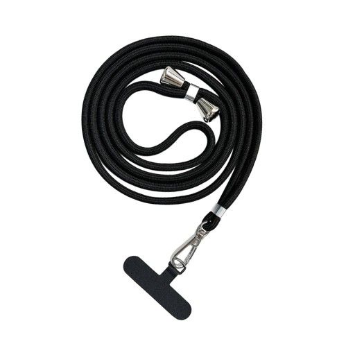 Smycz do telefonu Nylon Uniwersalny Czarny