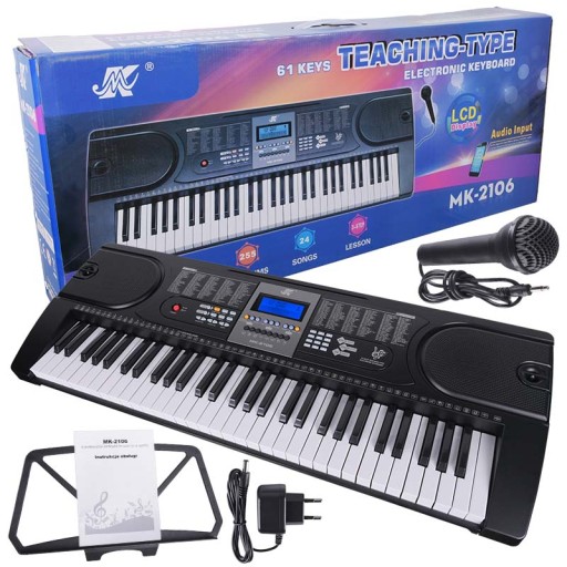PIANINO ORGANY KEYBOARD + mikrofonem dla dzieci