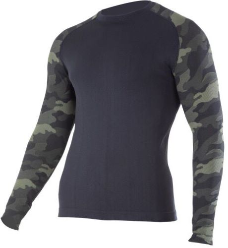 Koszulka termoaktywna Lahti Pro L41208 zielono-czarne moro 2XL/3XL